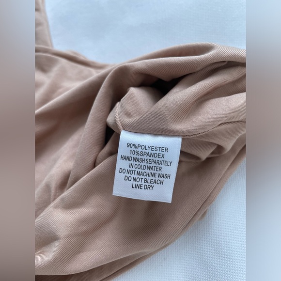 Beige One Shoulder Crop Top - size S - Picture 5 of 5